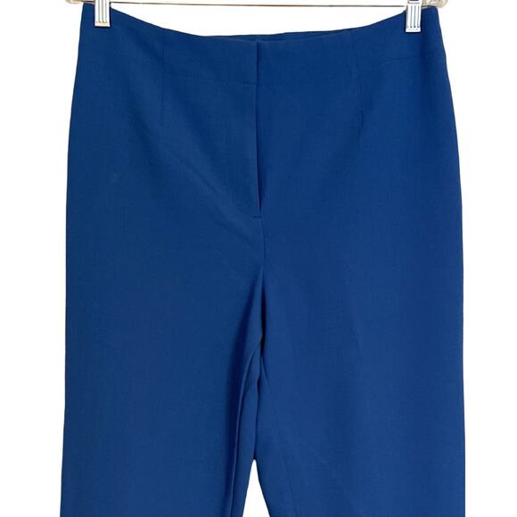 Ann Taylor Factory Pants Womens Size 8 Blue Straight Leg Hook and Eye Close - Picture 3 of 7